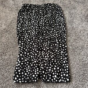 Black and White Polka Dot Skirt